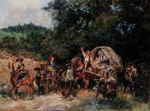 Suiveurs de camp, vers 1900 - Anton Hoffmann
