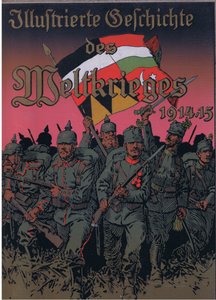 Conception de la couverture avant, de The Illustrated History of the World War 1914-1915, pub. par Union Berlagsefellfchaft, 1922 Vol. 3 - Anton Hoffmann