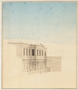 Vue du pavillon Sultane Hadigé à Defterdar Bournou - Anton Ignaz Melling