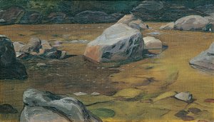 Rochers dans le ruisseau