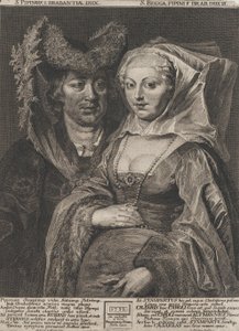 Saint Pépin I et sa fille, Sainte Begga, 1732