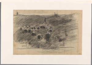 Berger avec troupeau de moutons - Anton Mauve