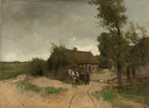 Petite maison sur le chemin de sable - Anton Mauve