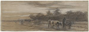 Vaches au crépuscule - Anton Mauve