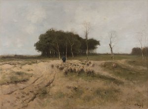 Sur la lande près de Laren - Anton Mauve