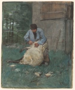 Tondeur de moutons - Anton Mauve