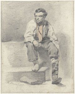 Ouvrier assis