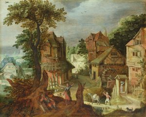 Paysage de village - Anton Mirou