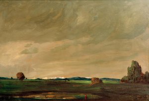 Paysage préalpin au Chiemsee - Anton Müller Wischin