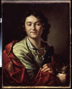 Portrait du comédien Fedor Volkov, fondateur du premier théâtre russe - Anton Pavlovich Losenko