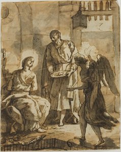 Saint Pierre rend visite à Sainte Agathe en prison et guérit ses blessures - Anton Raphael Mengs