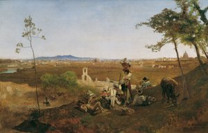 Vue de Rome depuis le Monte Mario - Anton Romako
