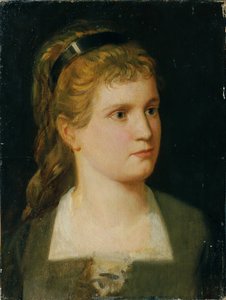 Portrait en buste de la nièce, Käthchen Winder - Anton Romako