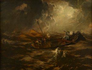 Tempête en mer