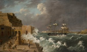 Scène de port, Malte - Anton Schranz
