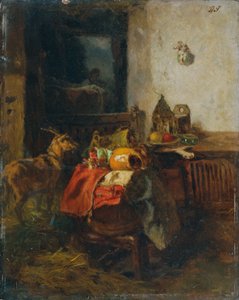 Chambre paysanne avec une nature morte