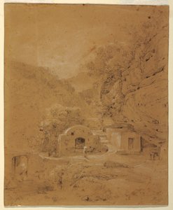 Vue paysagère entre Naples et Salerne - Anton Sminck Pitloo