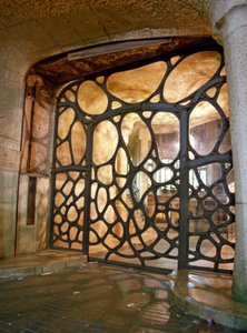 La Casa Mila, La Pedrera, Passeig de Gracia à Barcelone (Espagne). Architecte Antoni Gaudi i Cornet (1852-1926)