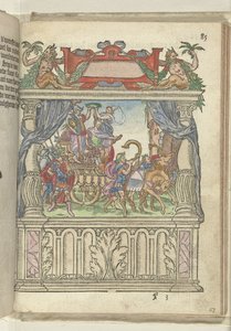 Représentation allégorique sur scène à la fin de la Steenweg, 1578