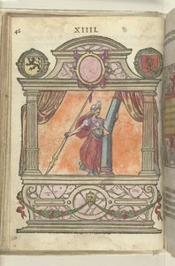 Scène avec personnification de la Force (Fortitudo)