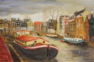 Maison-bateau rouge, Amsterdam, 1999 - Antonia Myatt