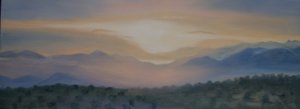 Lever de soleil sur la Sierra Nevada, 2014 - Antonia Myatt