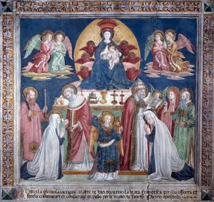 Vie de Sainte Francesca Romana : Le jour de Noël - Antoniazzo Romano