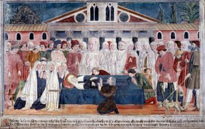 Vie de Sainte Francesca Romana : La mort de la sainte - Antoniazzo Romano