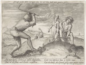 Nivellement du terrain - Antonie Wierix (II) (possibly)