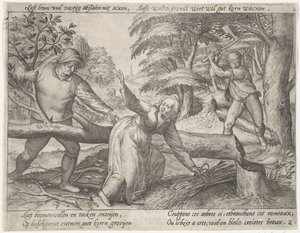 Défrichement de la forêt - Antonie Wierix (II) (possibly)
