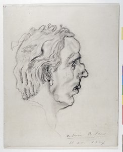 Portrait du poète Jacques Prevel (1915-1951) de profil - 11 mai - Antonin Artaud