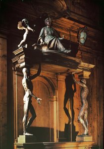Statues de deux hommes nus et écorchés, connus sous le nom de gli spellati (les écorchés), théâtre anatomique - Antonio (d.1663) Paolucci