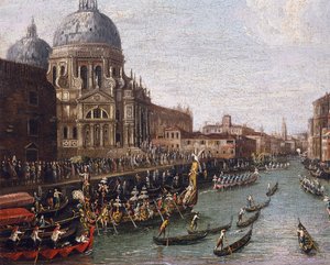 Régate sur le Grand Canal à Venise (détail)