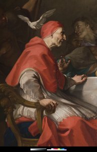 Saint Grégoire accueillant Jésus le pèlerin (détail), 1729-1731 - Antonio Balestra
