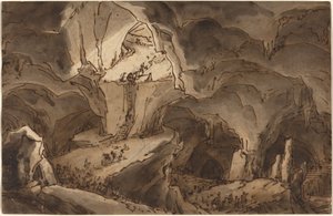 Entrée dans les entrailles de la terre - Antonio Basoli