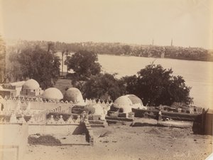 Asyut, vue de la montagne, vers 1870-1880 - Antonio Beato