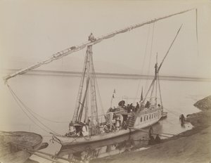 Dahabieh à Louxor - Antonio Beato