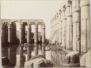 Temple de Louxor (Vue de la cour d