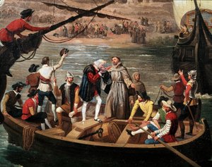 Départ de la Santa Maria, la Pinta et la Nina de Palos en 1492 - Antonio Cabral Bejarano