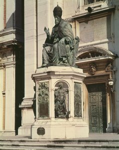 Monument au pape Sixte V devant la basilique de Loreto - Antonio Calcagni