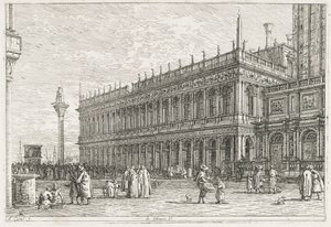 Vues : La Bibliothèque, Venise - Antonio Canaletto