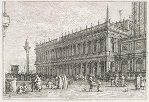 Vues : La Bibliothèque, Venise, 1735-1746 - Giovanni Antonio Canal