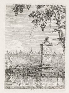 Vues : Le petit monument sous un arbre