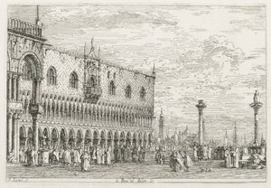 Vues : La Pierre de Proclamation à Venise, 1735-1746