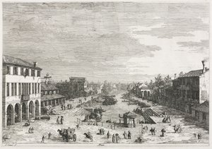 Vues : Vues de Mestre, une ville de la province de Venise - Antonio Canaletto