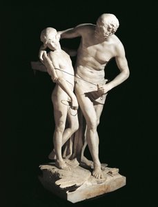 Dédale et Icare par Antonio Canova, sculpture en marbre