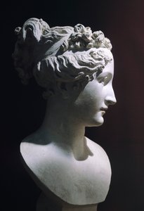 Paolina Borghese en Vénus Victrix, par Antonio Canova (1757-1822), marbre blanc