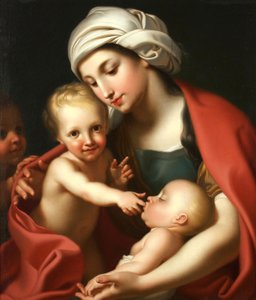 Caritas avec trois enfants - Antonio Cavalucci