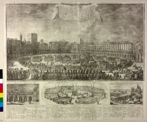 Illustration des festivités - Antonio Cioci or Ciocchi