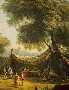 Tente à la campagne avec musique live (détail) - Antonio Diziani